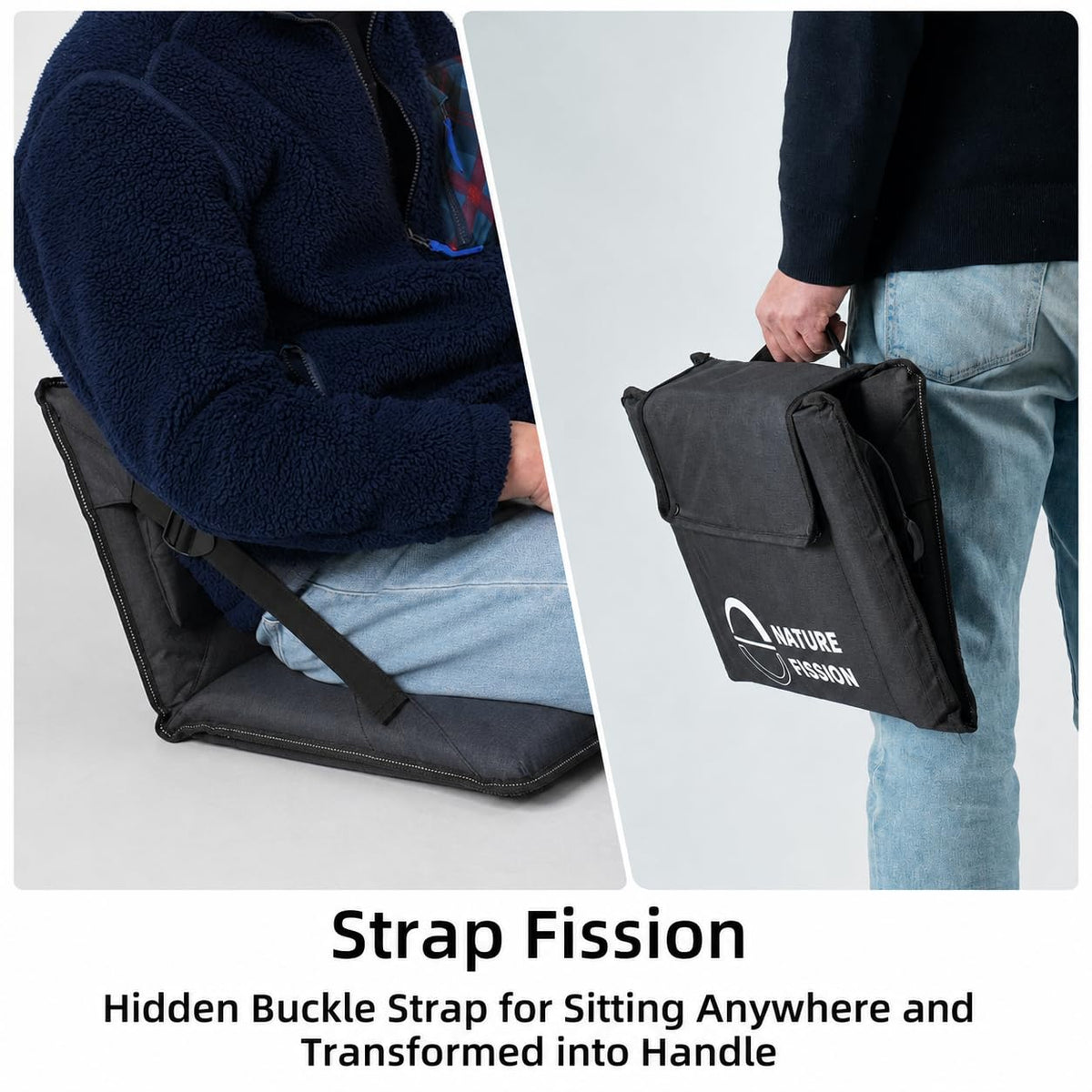 Foldable Portable Stadium Seat with Back and Lumbar Support X6439