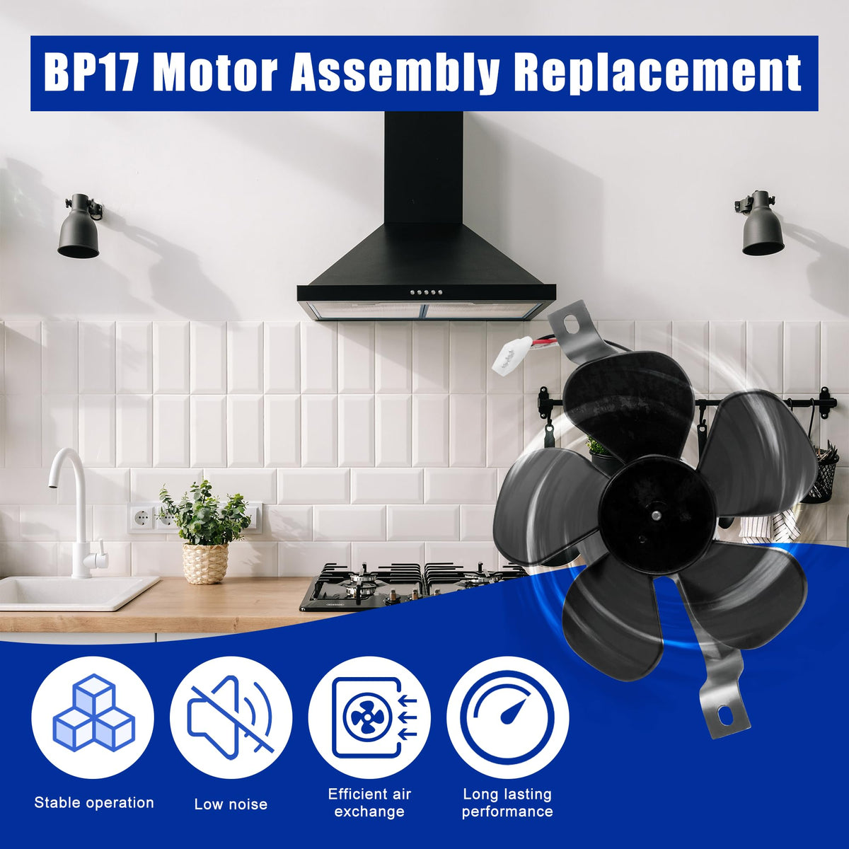 Range Hood Fan Motor B948473