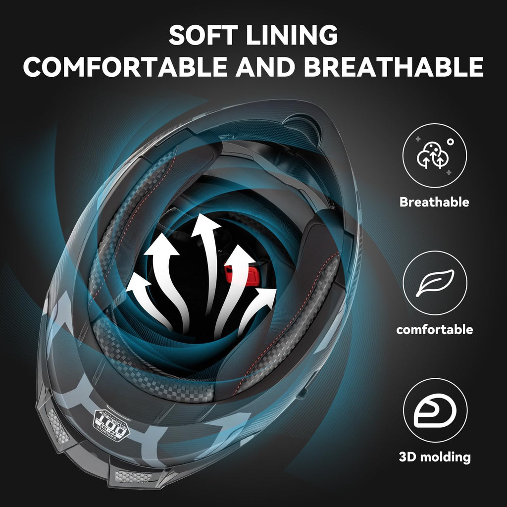 DOT Approved Modular Flip Up Motorcycle Helmet O803864