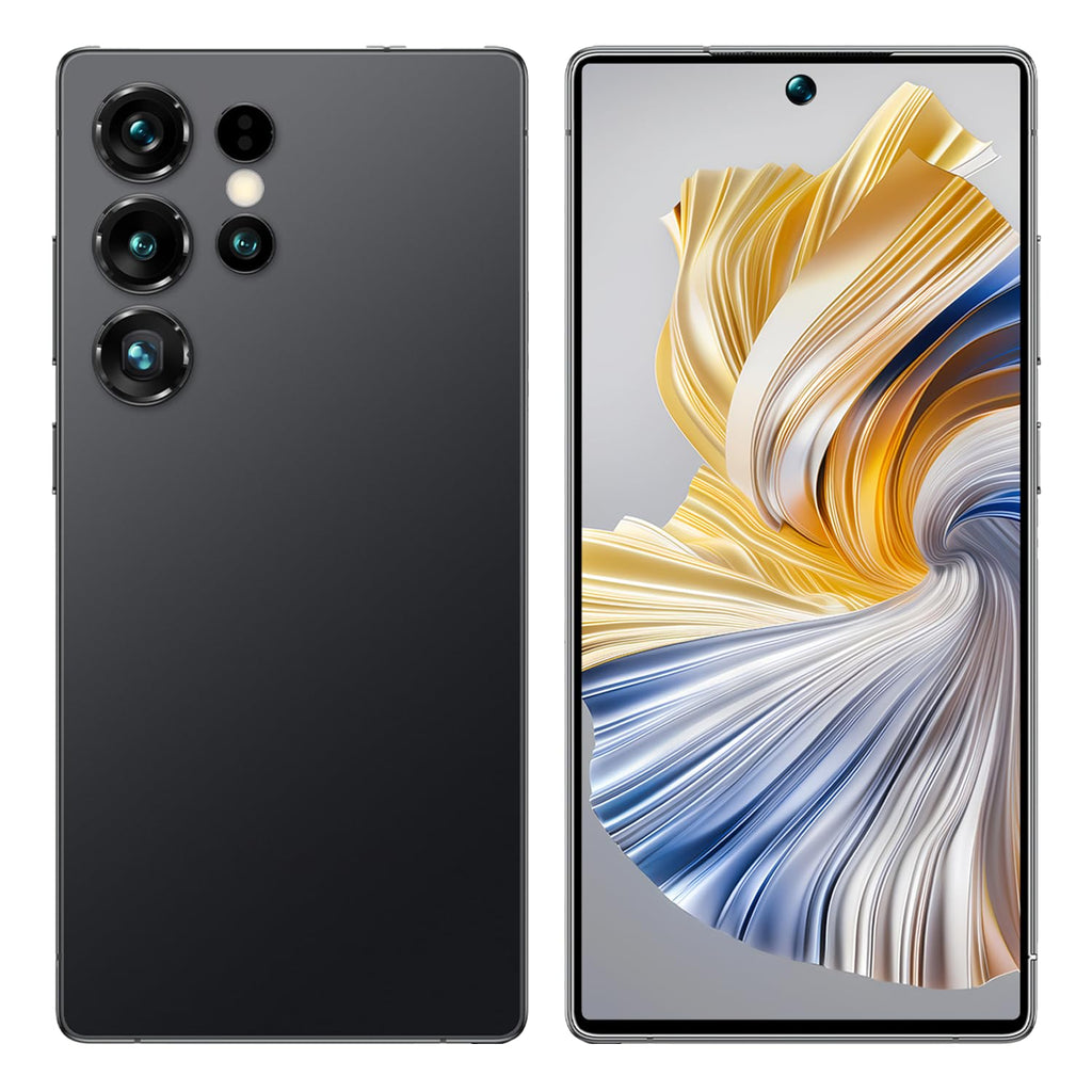 Unlocked 4G Smartphone 6.6" HD+ Display 4GB+32GB Android 12 Dual SIM Black K707816