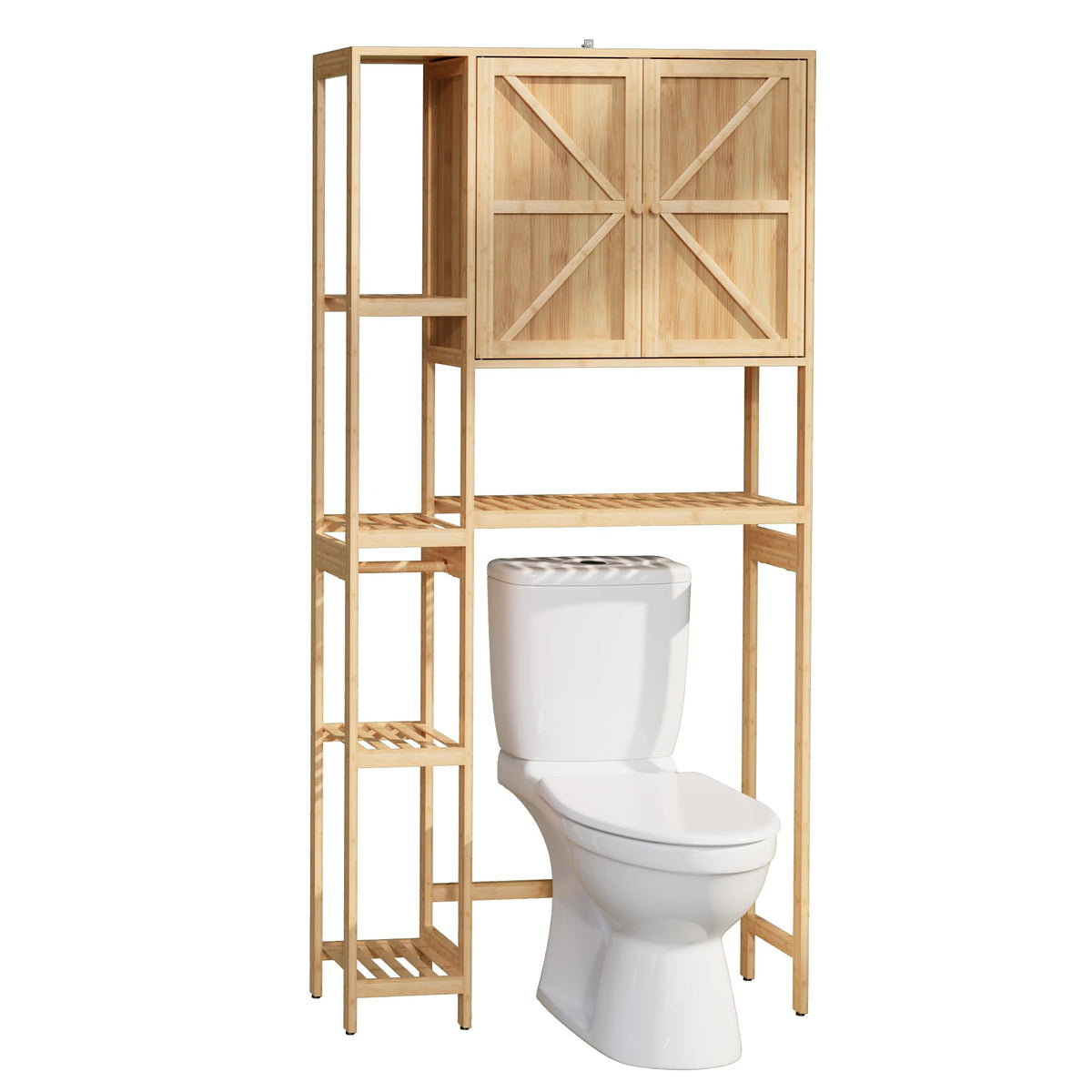 Bamboo Over-the-Toilet Storage Cabinet with Shelves Z2483