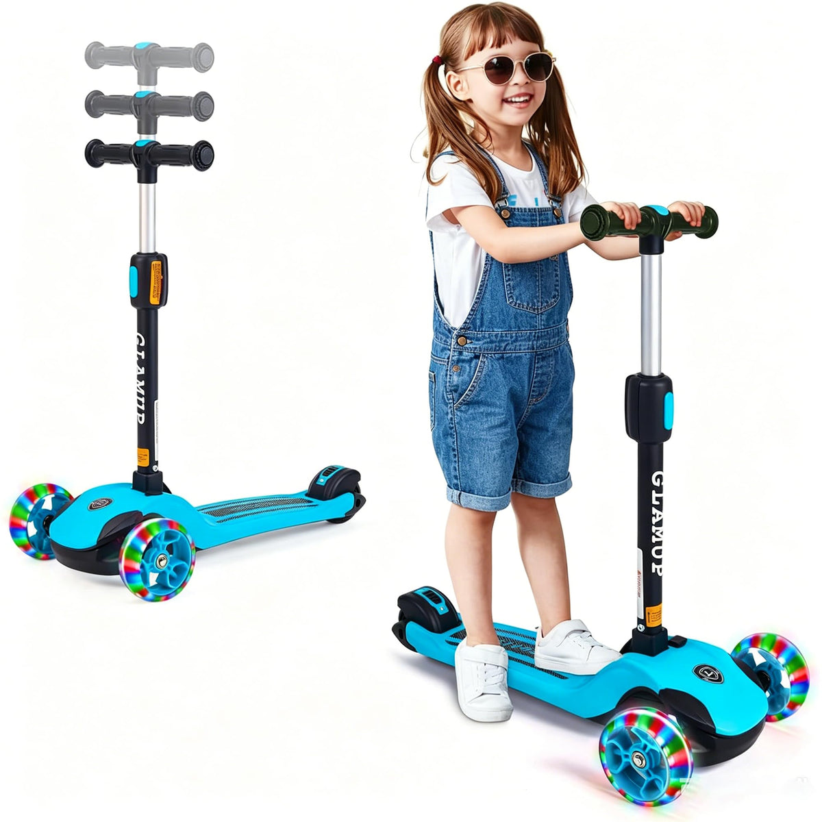 2-in-1 Folding 3 Wheel Kick Scooter C9182