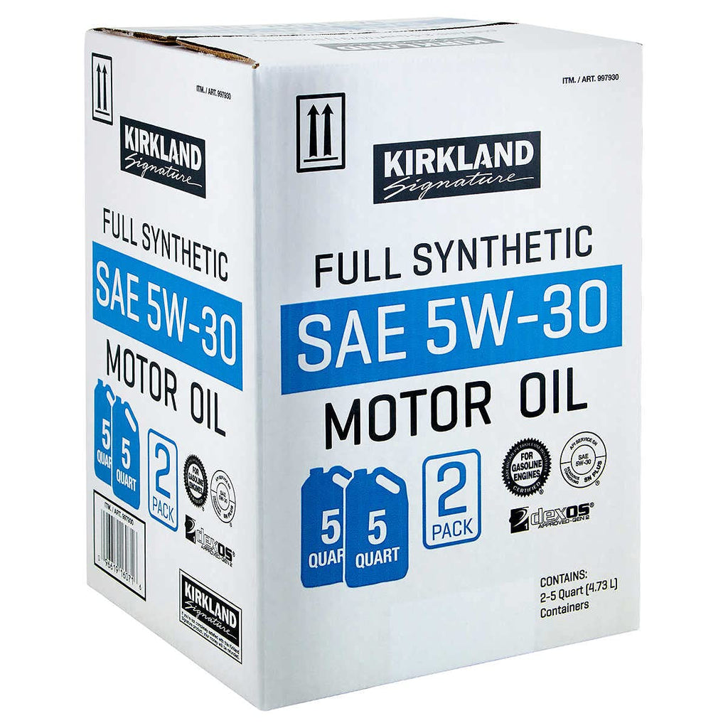 Full Synthetic SAE 5W-30 Motor Oil 5 Quart 2 Pack U586