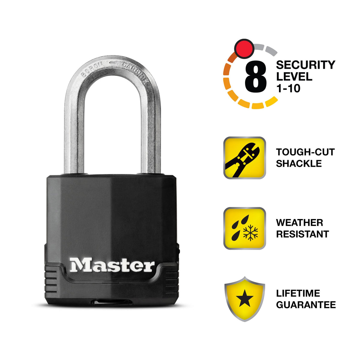 Heavy-Duty Keyed Outdoor Padlock 4-Pack N1693