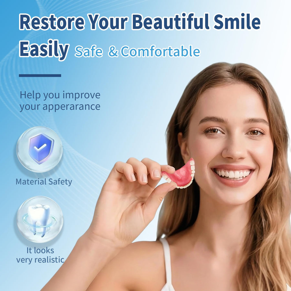 DIY Denture Full Set of Top and Bottom Fake Teeth B691