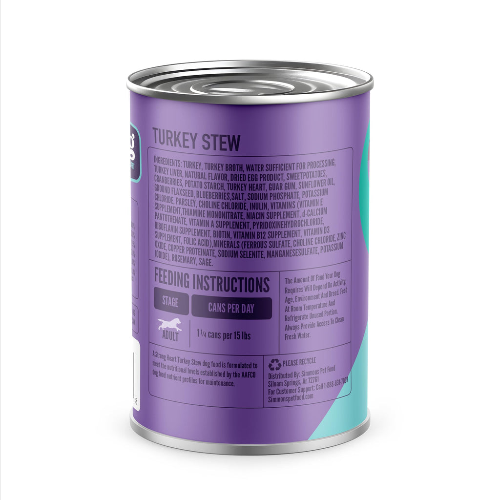 Turkey Stew Wet Dog Food 13.2 oz Can Pack of 12 L381