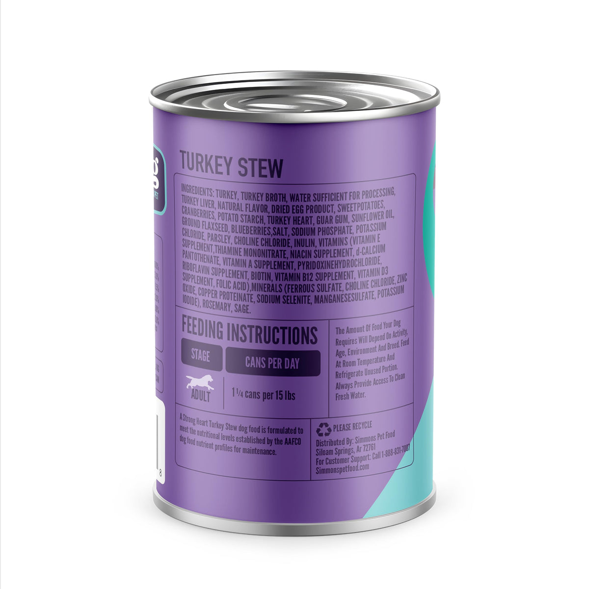Turkey Stew Wet Dog Food 13.2 oz Can Pack of 12 L381
