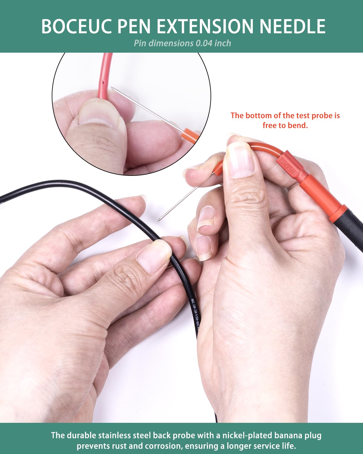 4 PCS Flexible Back Probe Kit K8904