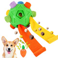 Interactive Puzzle Dog Toys Slow Feeder with Squeaky Carrot Toy A7749