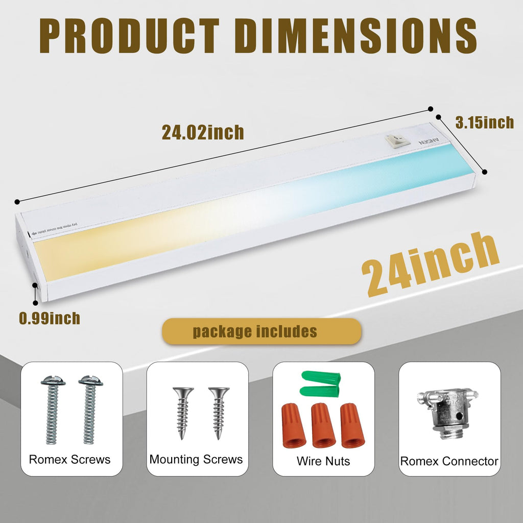 24in 18W LED Under Cabinet Lighting O680