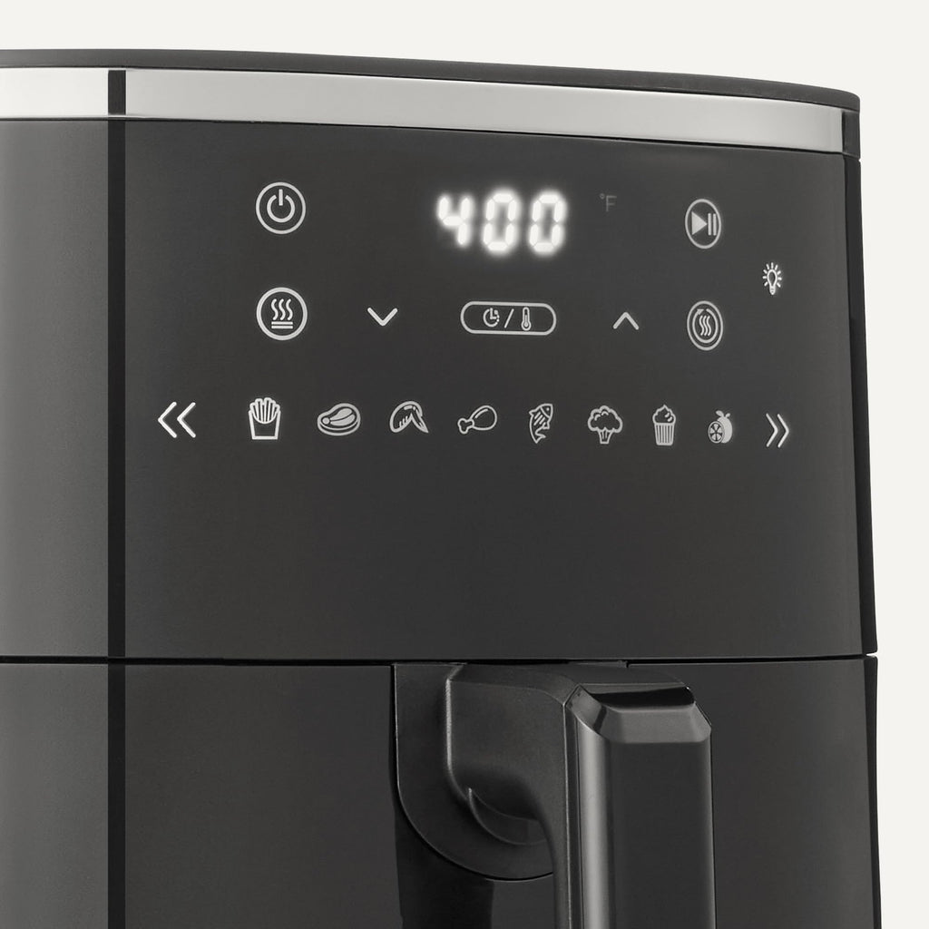 6-Quart Digital Air Fryer with Easy View Window, Black L31973
