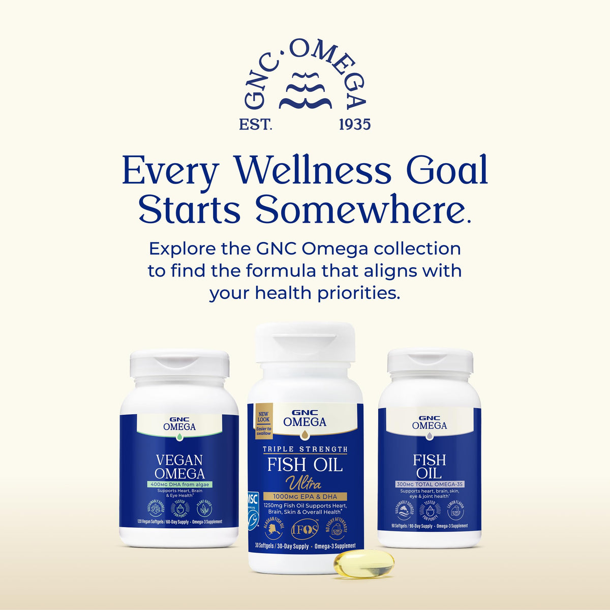 Omega Fish Oil 1000mg 120 Count H308058