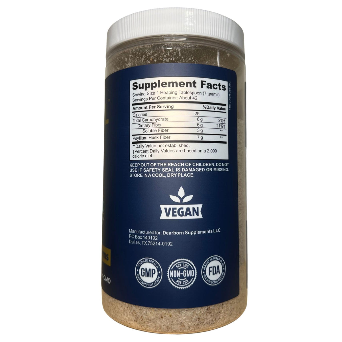 Psyllium Husk Whole Fiber Supplement K2095