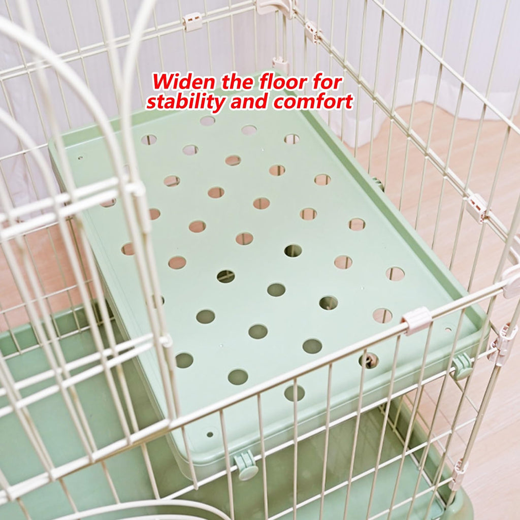 4-Tier Cat Cage Playpen with Hammock & Platforms D61430
