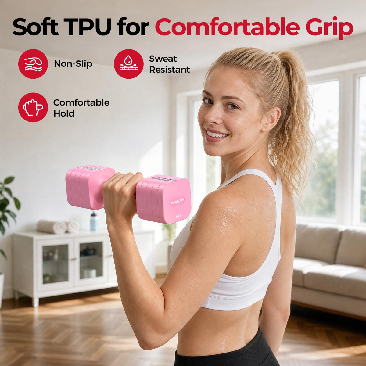 5-in-1 Adjustable Dumbbell Set L48660