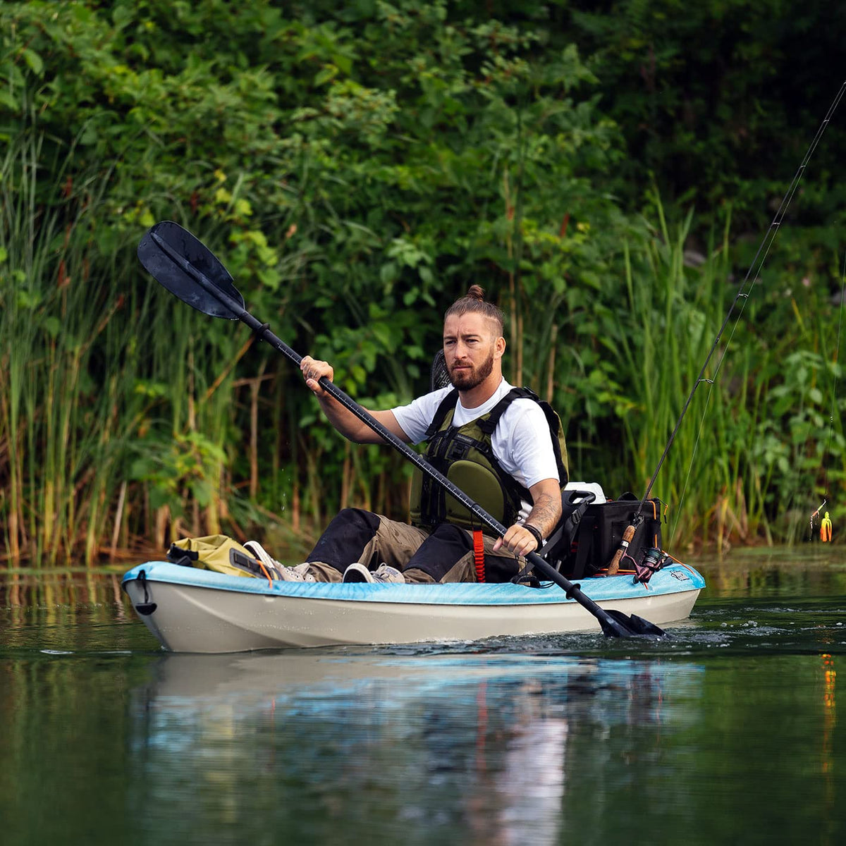 Adjustable Aluminum Fiberglass Kayak Paddle B3248
