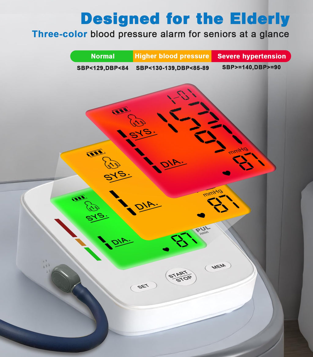 Automatic Upper Arm Blood Pressure Monitor with Adjustable Cuff V5368