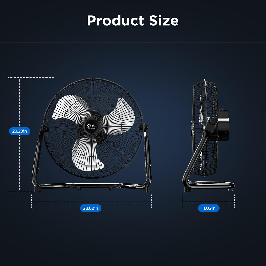 20-Inch 3-Speed High Velocity Industrial Floor Fan K82941