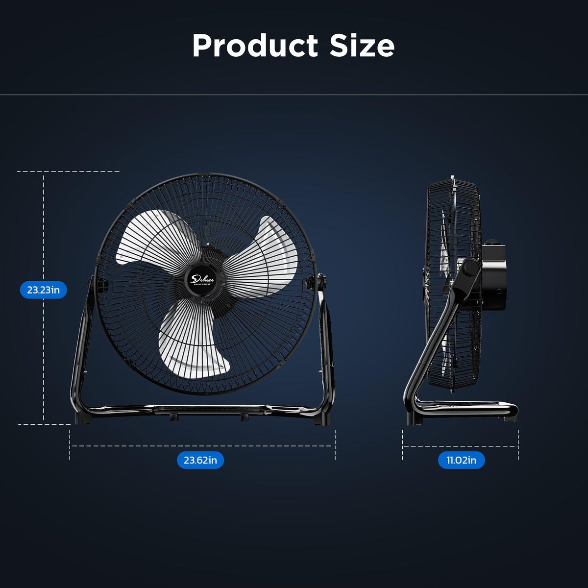20-Inch 3-Speed High Velocity Industrial Floor Fan K82941