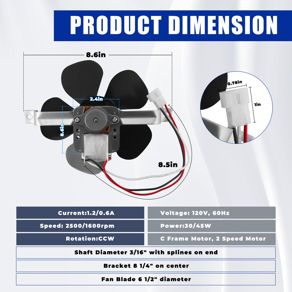 Range Hood Fan Motor B948473