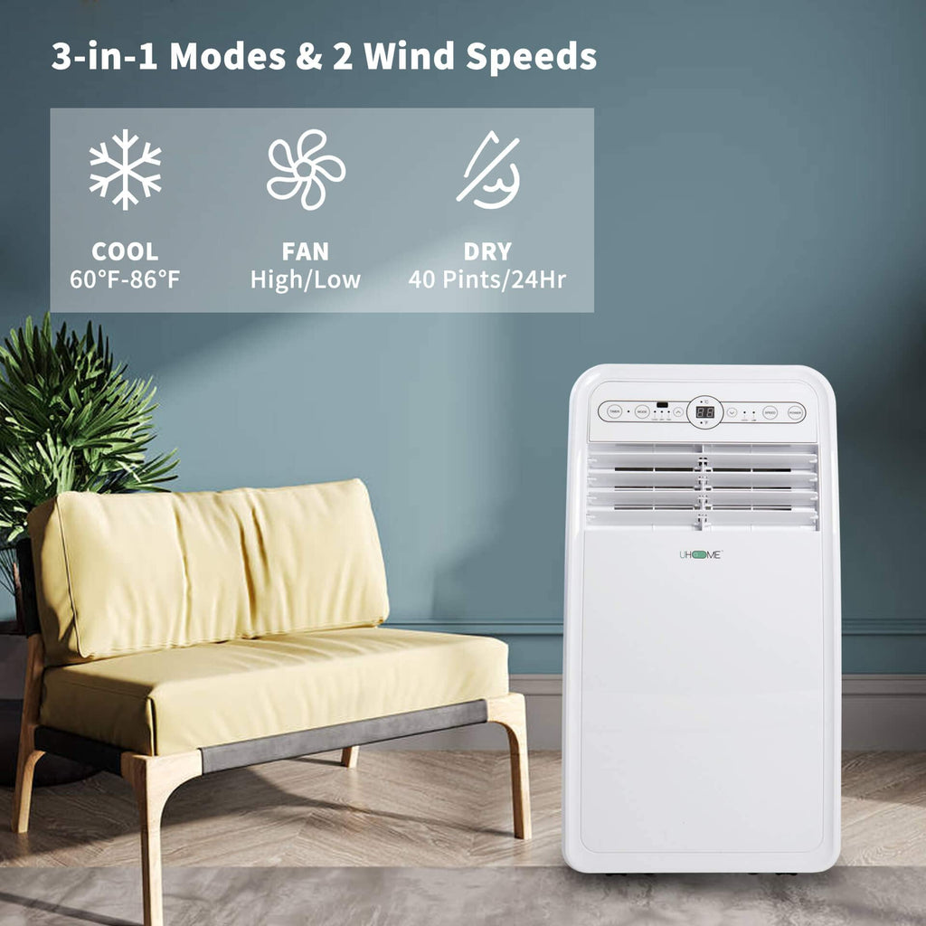 8000 BTU White Portable Air Conditioner M1971