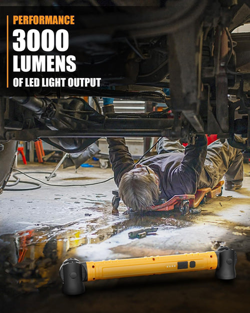 3000LM Rechargeable LED Work Light with Hooks C42226