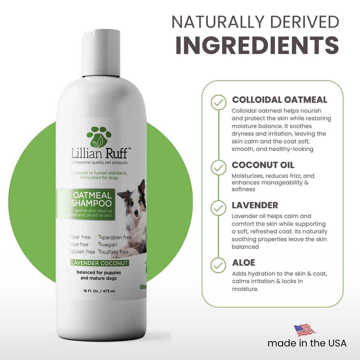 Oatmeal Dog Shampoo 16oz G77385