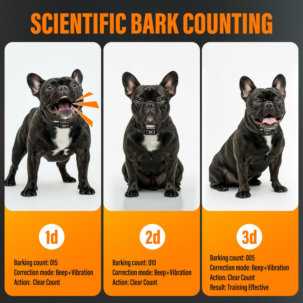 Rechargeable Smart Dog Bark Collar 4 Modes 8 Levels L50802