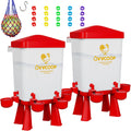 3 Gallon Automatic Chicken Waterer with 10 Cups Z3164