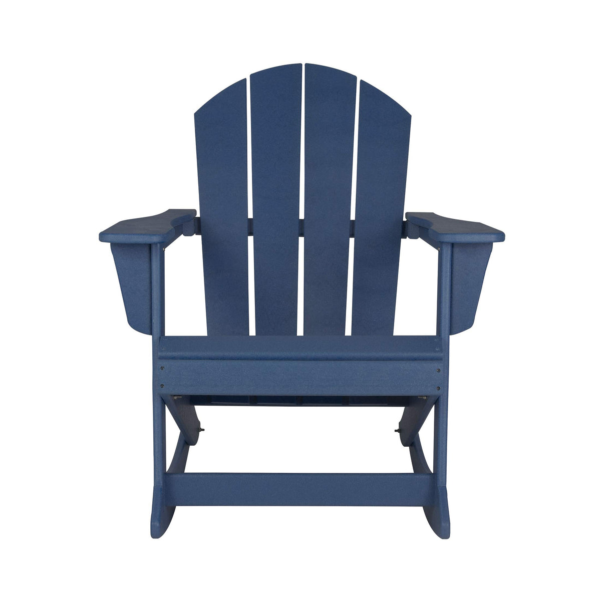 Navy Blue HDPE Outdoor Rocking Chair N474028