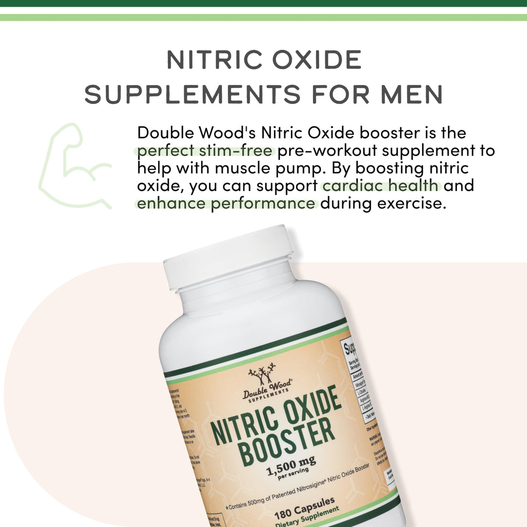 Nitric Oxide Booster, Nitrosigine + Citrulline, 180 Capsules B62440