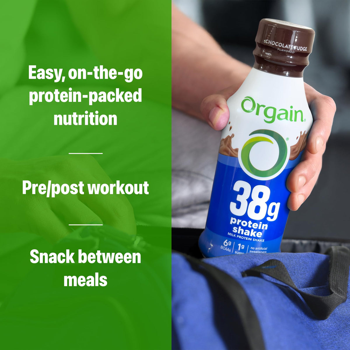High Protein Grass-Fed Shake, Vanilla, 14 oz, 12pk O48116