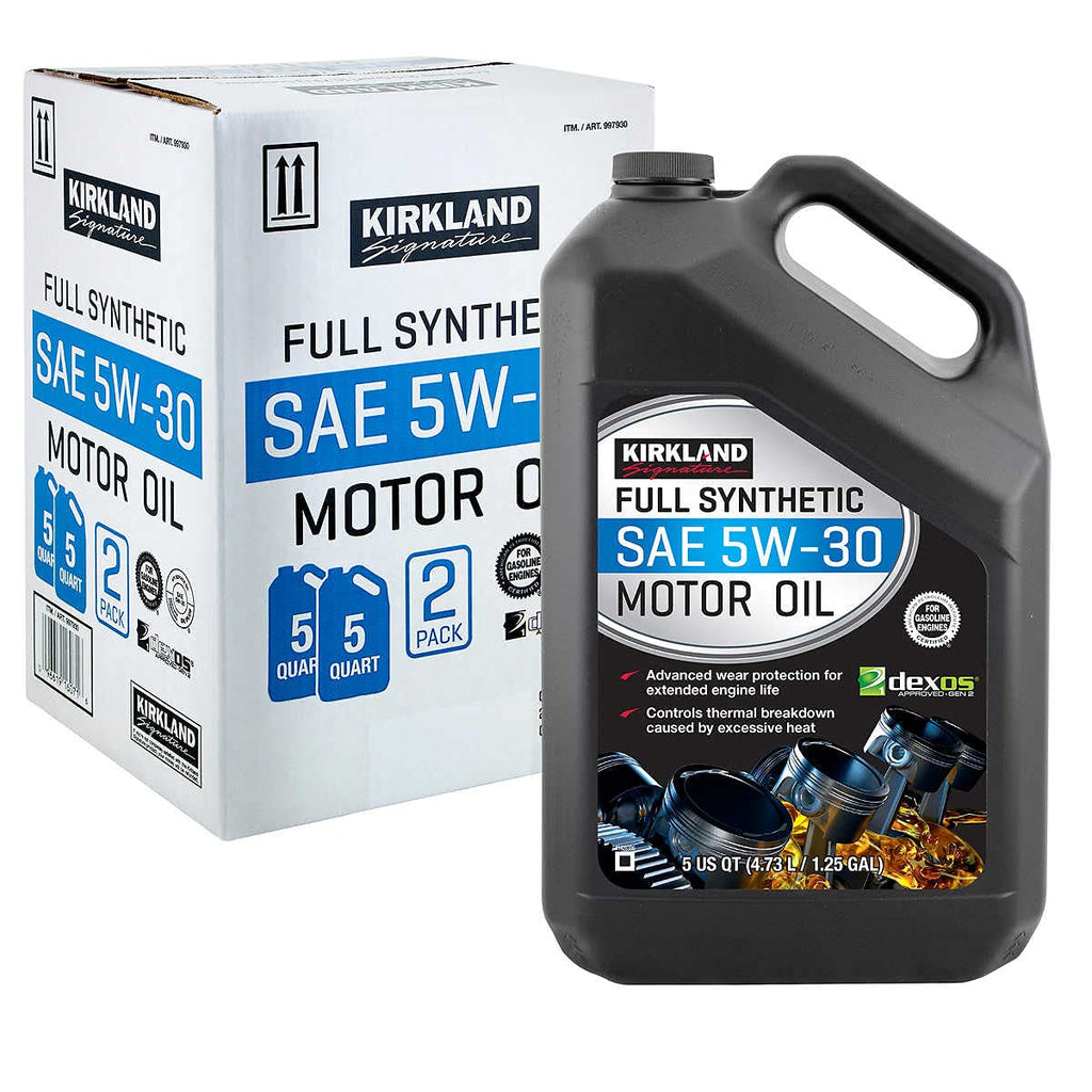 Full Synthetic SAE 5W-30 Motor Oil 5 Quart 2 Pack U586