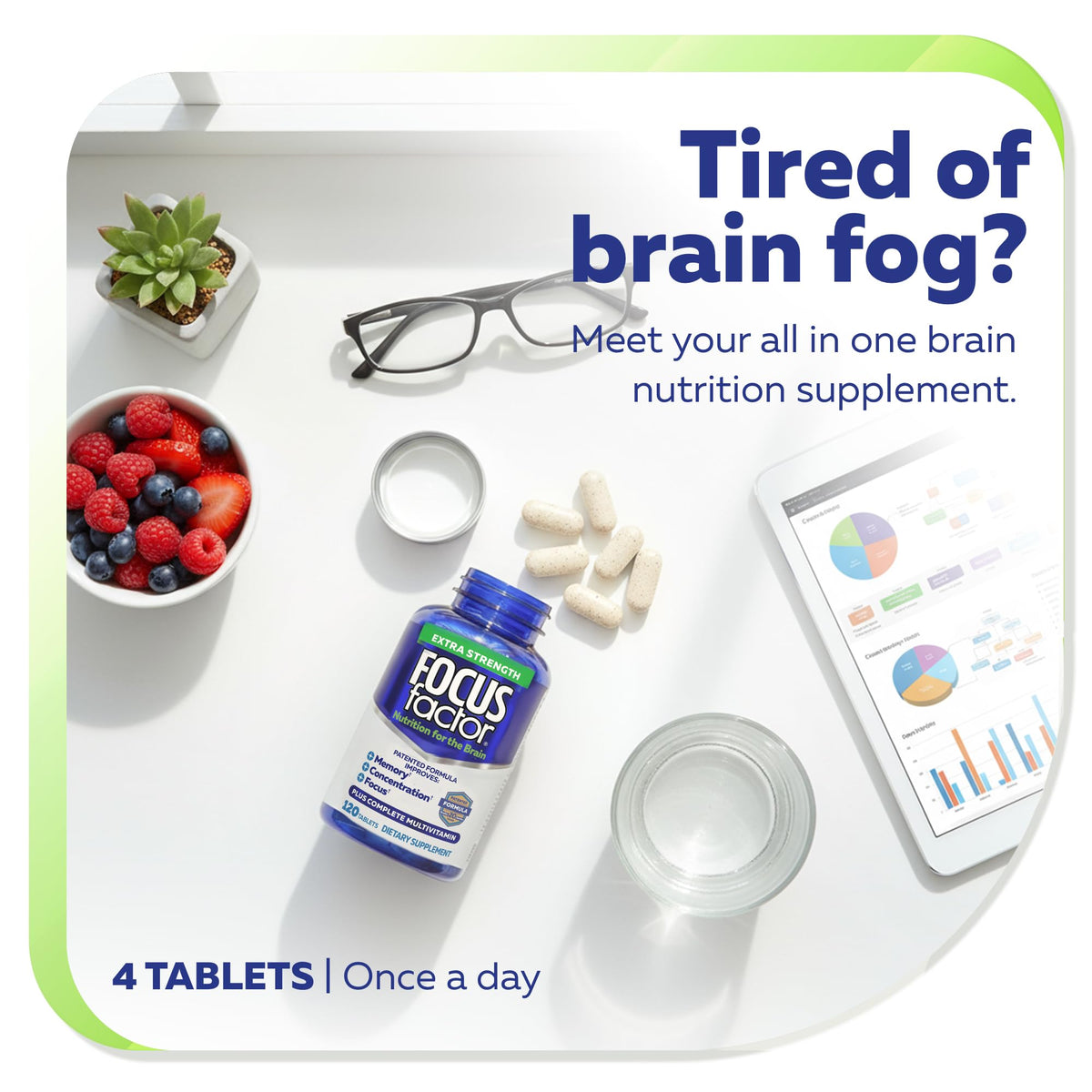 120 Count Brain Supplement Multivitamin Q5070