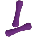 2pcs 0.5kg Purple Neoprene Coated Bone Shaped Dumbbells T853144