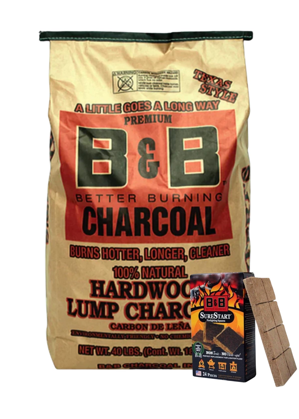 Charcoal Briquets with 24 Firelighting Squares P23210
