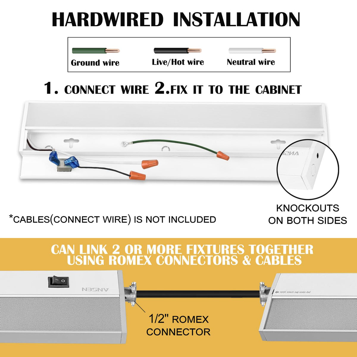 24in 18W LED Under Cabinet Lighting O680