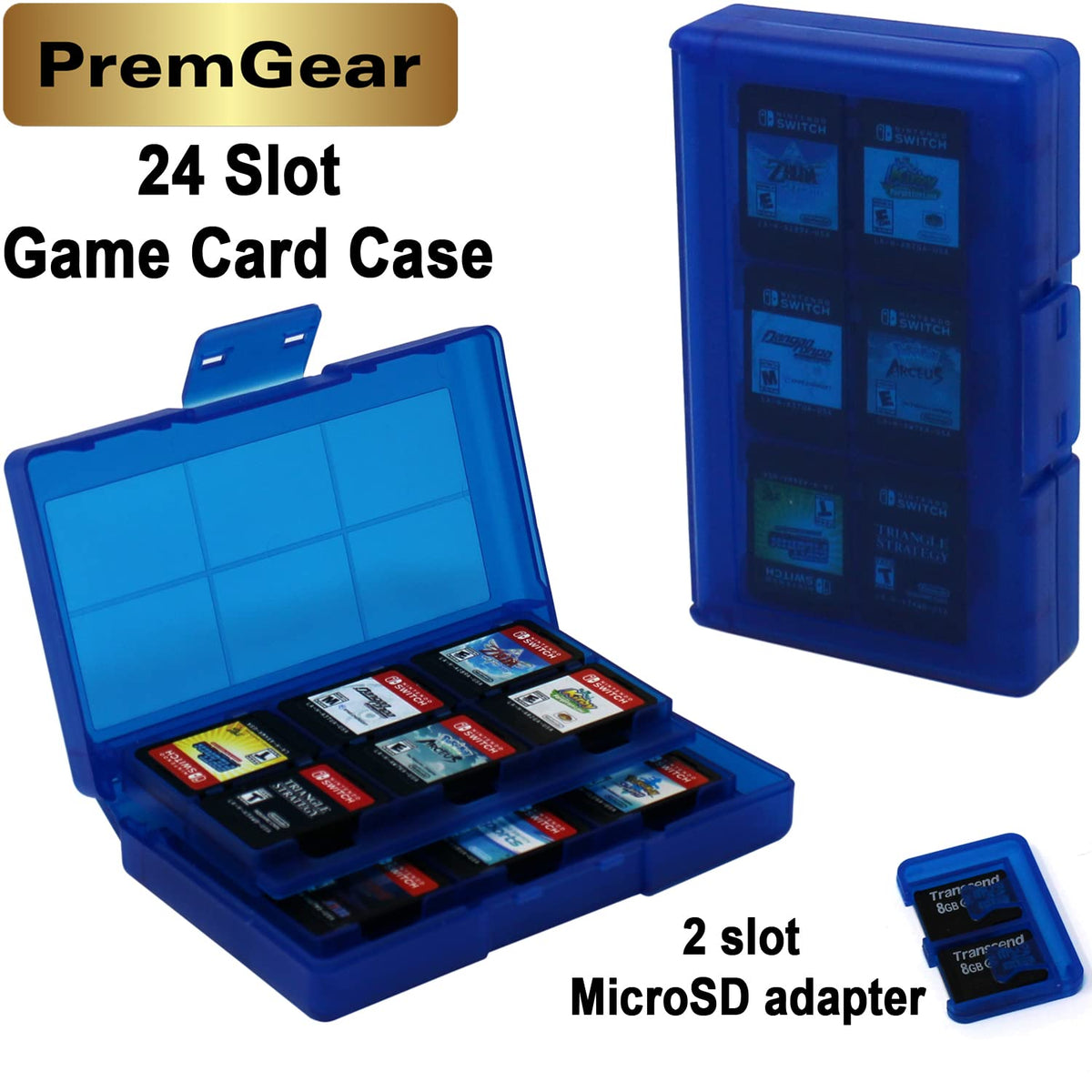 Nintendo Switch Game with Thumb Grips, Game Card Holder & Cleaning Cloth N181039