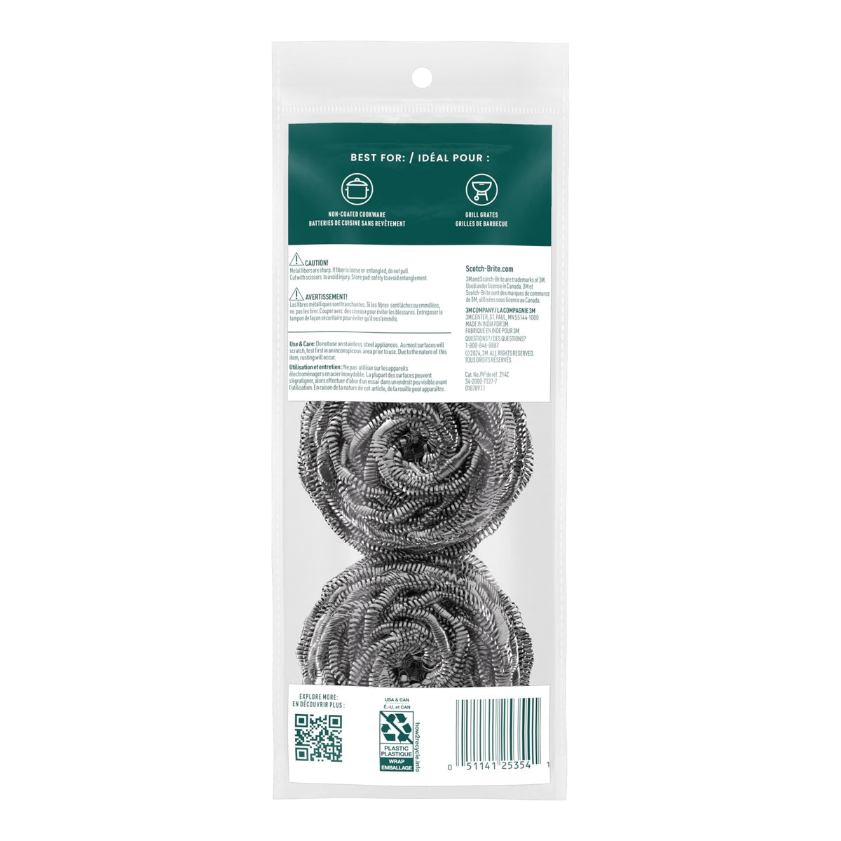 Stainless Steel Scrubbers 3 Pack K979