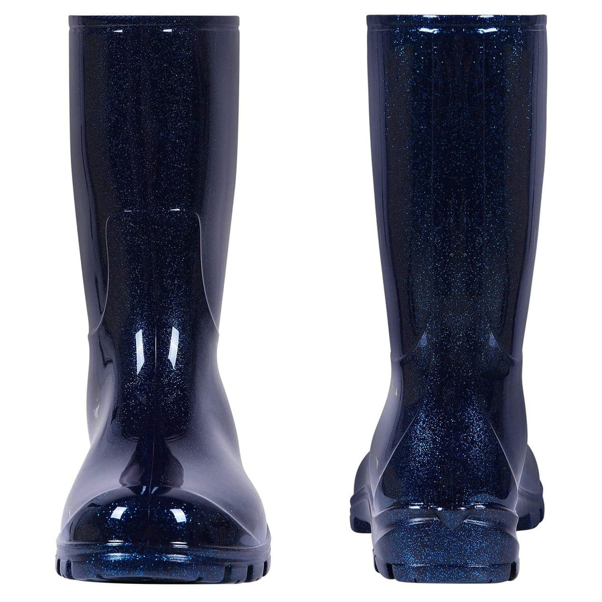 Women's Mid Calf Waterproof Rubber Rain Boots F2602