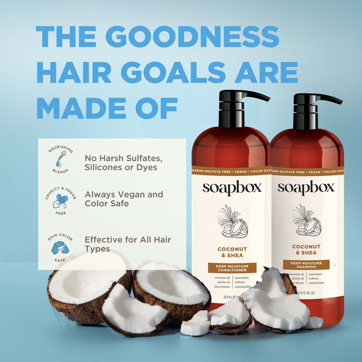 Coconut & Shea Shampoo & Conditioner Set B577