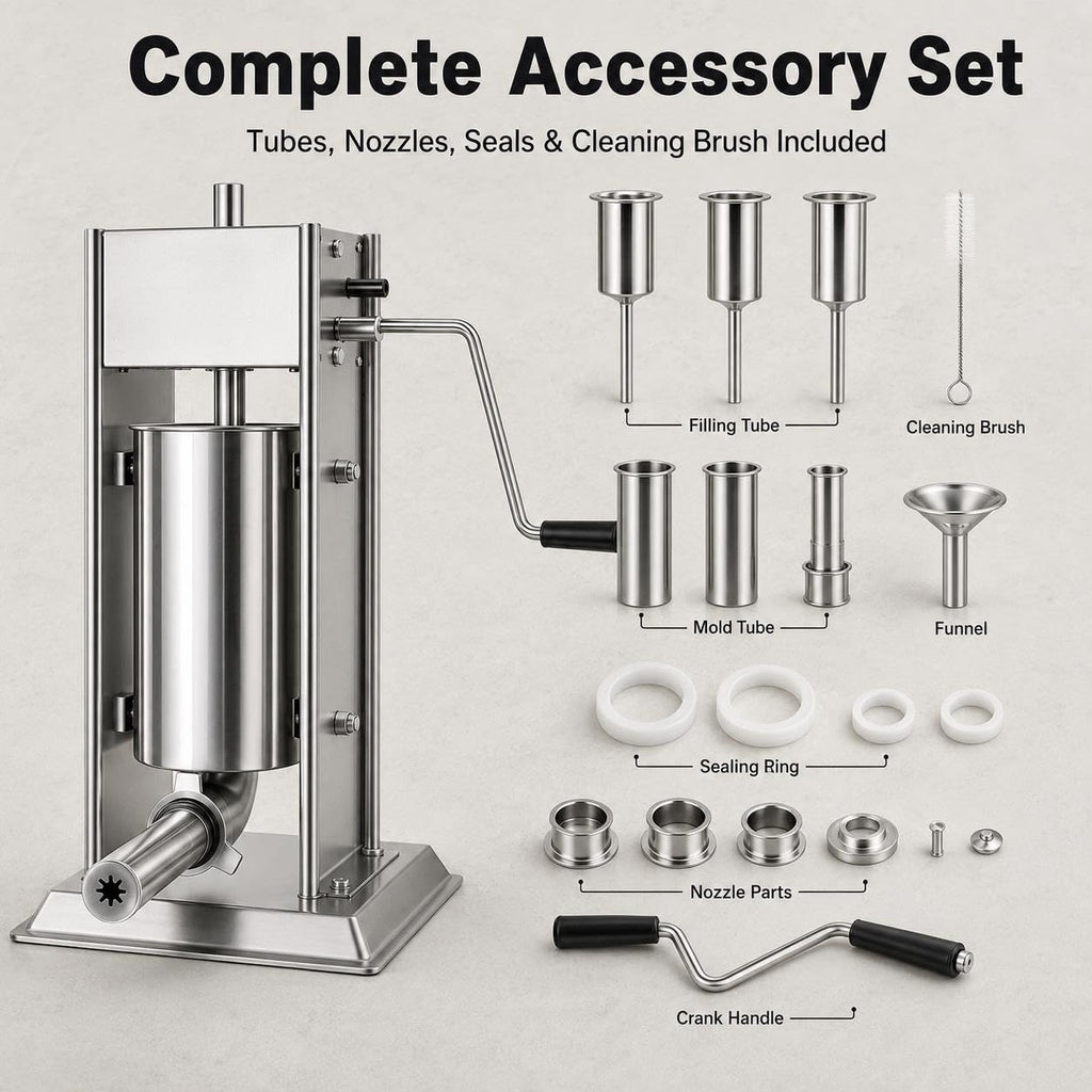 Manual Churro Maker & Sausage Filler, Stainless Steel Y8499