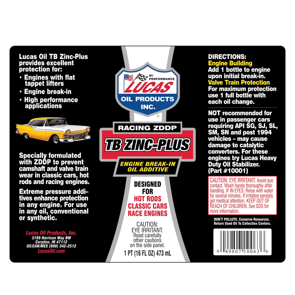 16 Ounce Engine Break in Oil Additive L801