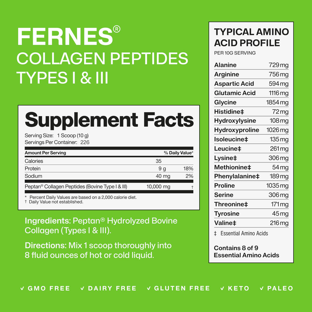 Hydrolyzed Collagen Peptides Protein Powder 5 LB W80228