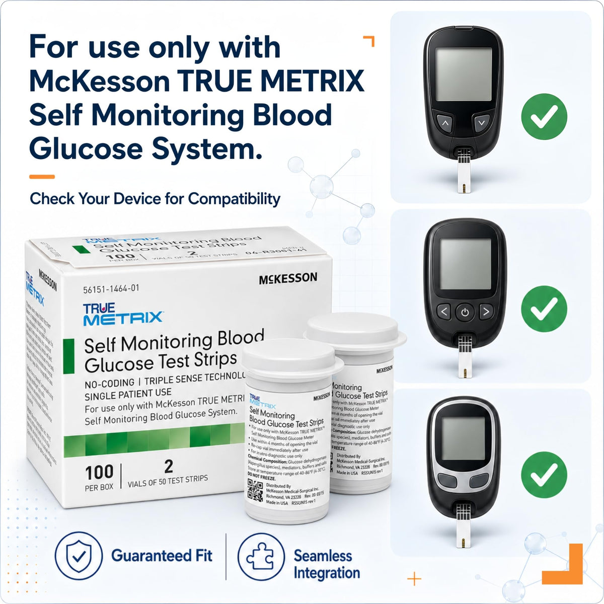 Blood Glucose Test Strips 100 Strips V6994