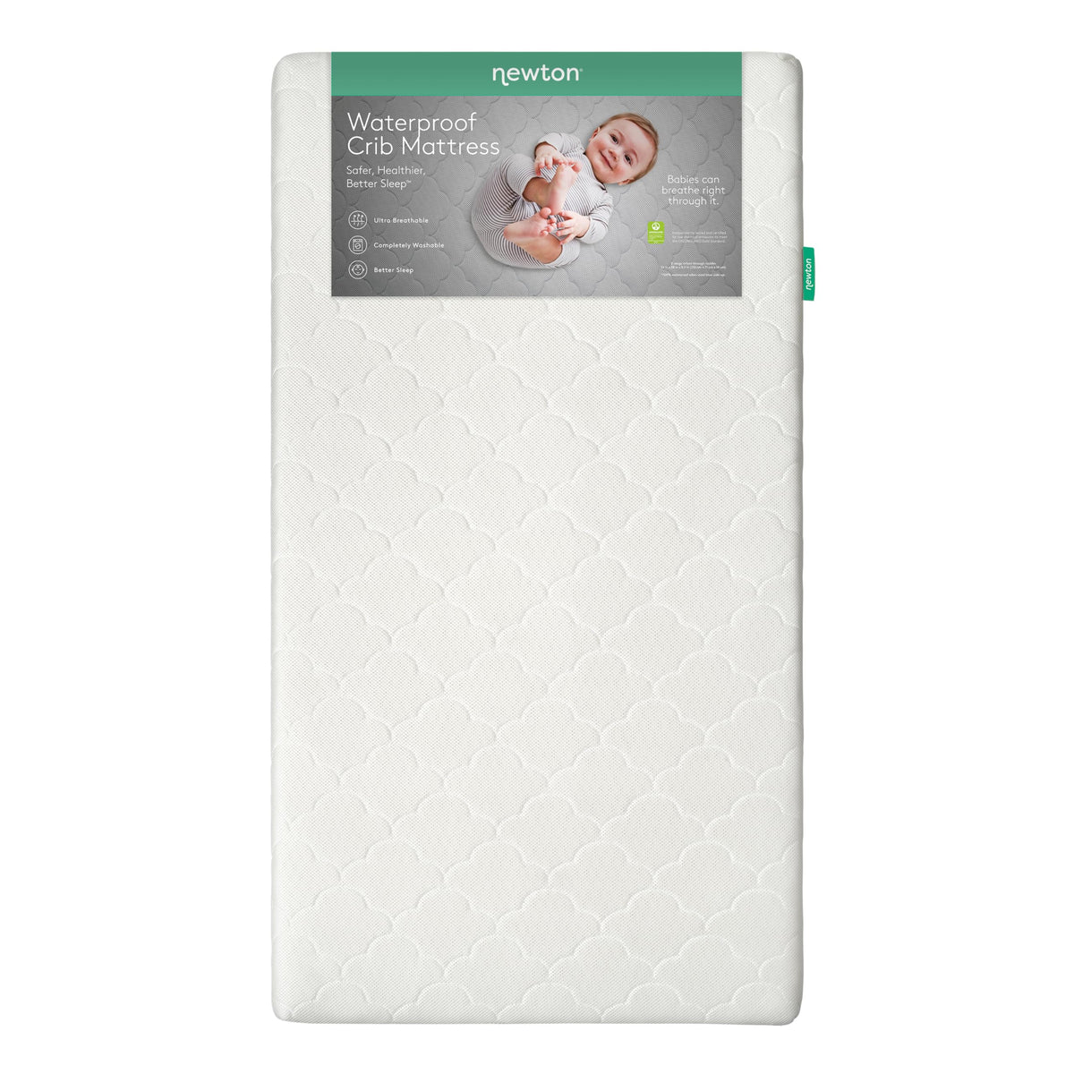 White Waterproof Crib Mattress Z5914