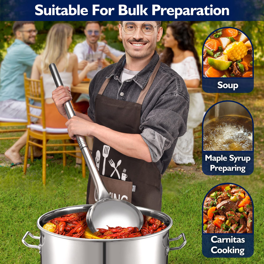 40 Quart Stainless Steel Stockpot with Basket and Steam Rack B853