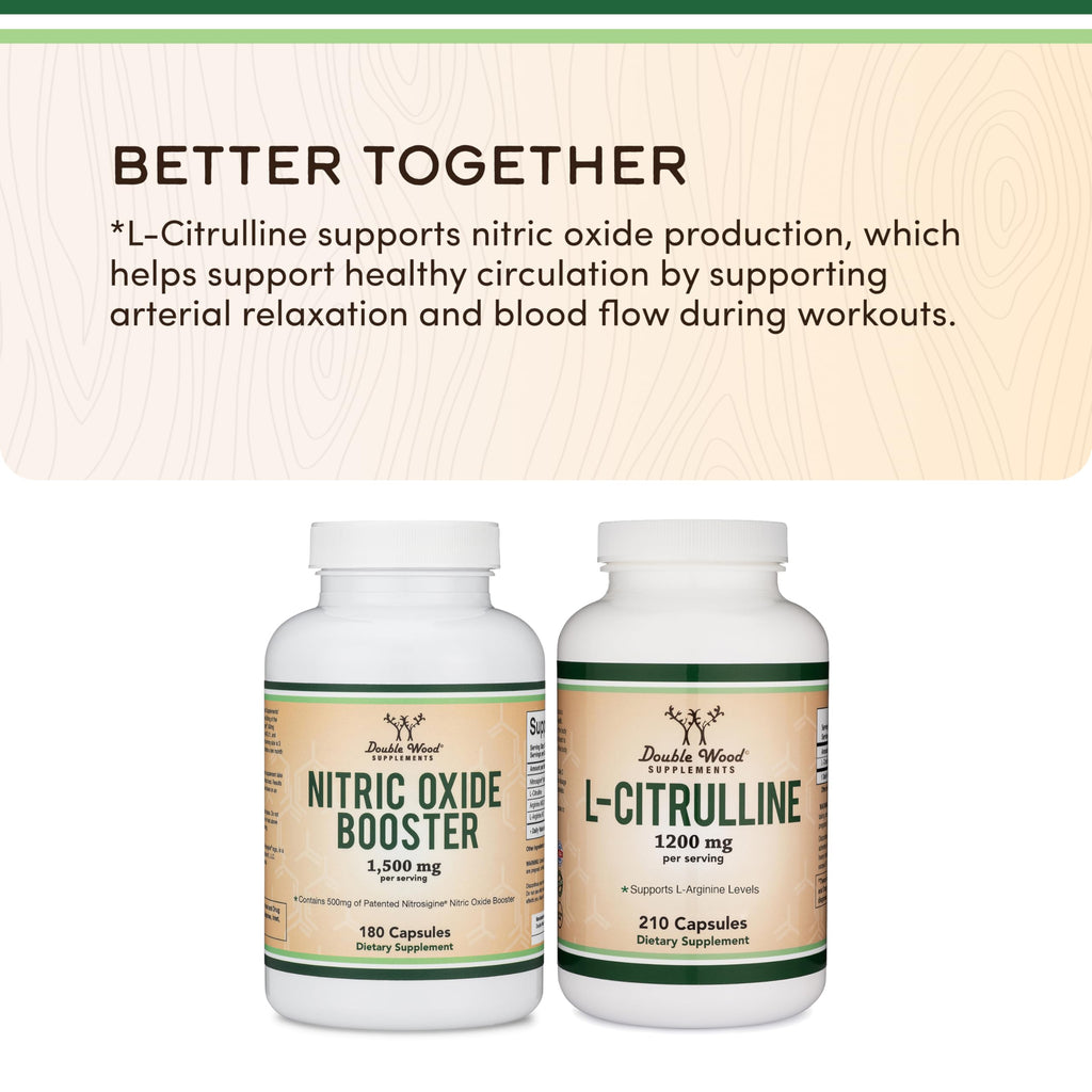 Nitric Oxide Booster, Nitrosigine + Citrulline, 180 Capsules B62440