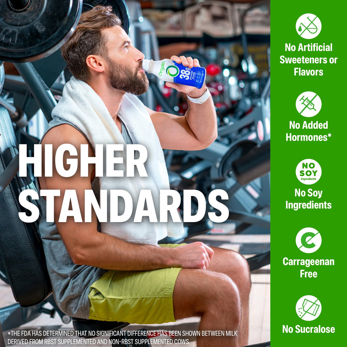 High Protein Grass-Fed Shake, Vanilla, 14 oz, 12pk O48116