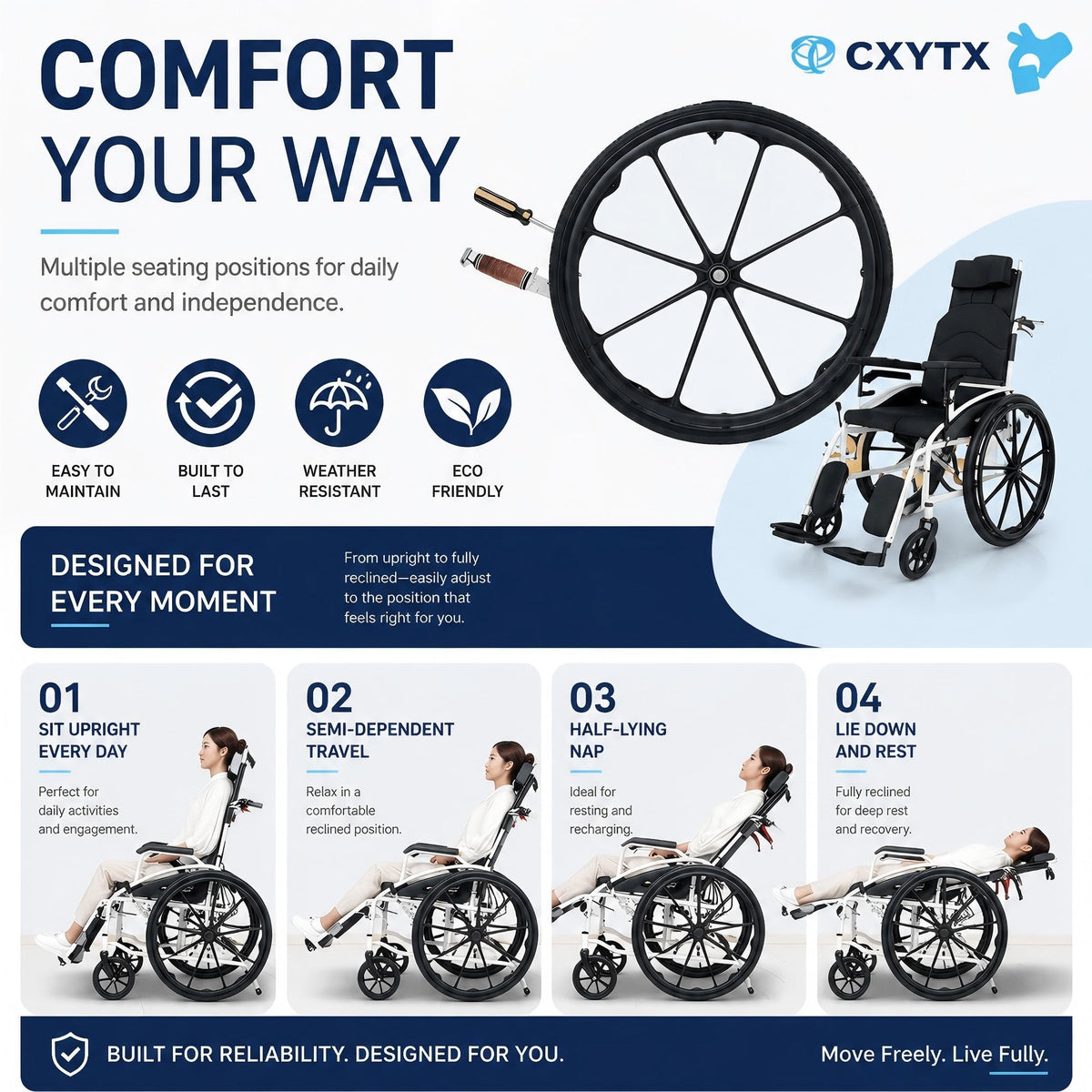 Folding Compact Wheelchair O93122
